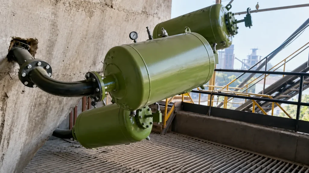 Ubon India Air Blaster System solve material flow problems